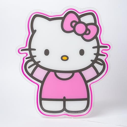 Silver Buffalo Sanrio Hello Kitty LED Neon Light, Wall Art - Image 4