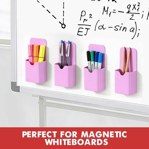 BEYGORM Magnetic Pen Holder for Refrigerator, Pencil Cup Organizer (Purple) - Image 5