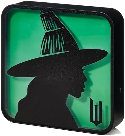 Numskull Official Wicked Acrylic Elphaba the Witch Desk Lamp Wall Light for Bedroom, Office, Home, Study, Work - for Fans of Collectible Movie Merchandise by Numskull