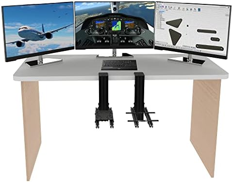 Hikig 2 Set Desk Mount for Flight Sim Game Joystick, Throttle and HOTAS Systems - Compatible With Logitech X56, X52, X52 Pro, Thrustmaster T-Flight HOTAS, T.16000M, TCA - Image 3