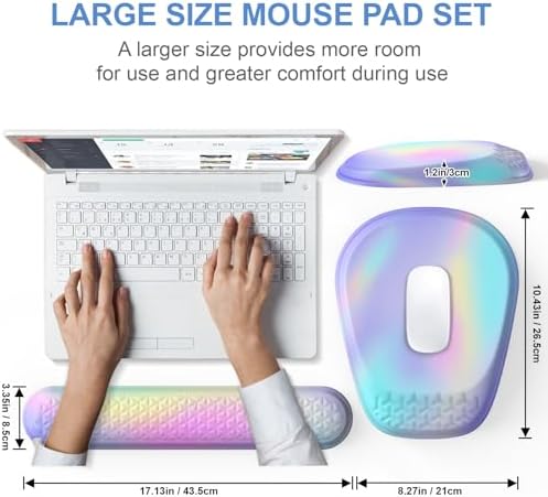 Ergonomic Mouse Pad with Wrist Rest, Memory Foam Support for Office - Image 5