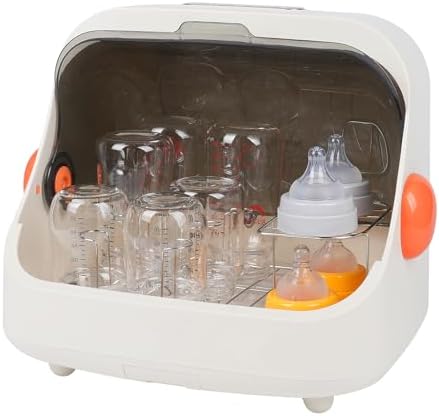 Transparent Baby Bottle Drying Rack with Cover by Nollapo