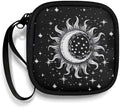 Sun and Moon Headphones Carrying Case, Travel Portable Storage Bags for Bluetooth Wireless Headphones, Cords, Cable, Earbuds, Charger, USB Flash Driver, MP3 by Unknown