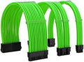 Formulamod Sleeve Extension Power Supply Cable Kit 18AWG ATX 24P+ EPS 8-P+PCI-E8-P with Combs for PSU to Motherboard/GPU (Green) by Formulamod