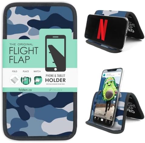 Flight Flap Airplane Phone Holder - Foldable Phone Stand for Plane Travel by FlightFlapbyFolden