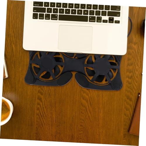 Mobestech Portable Foldable Laptop Cooling Pad, Dual USB Fan Notebook Cooler Stand, Lightweight Laptop Cooler Mat for Heat Dissipation and Travel Use - Image 6