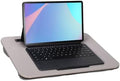 Portable Laptop Desk Fits Up to 16“ Laptops, with Tablet Slot, Built-in Cushion, Great for Home & Office,Lap Desk for Laptop,Lap Desk with Cushion (Gray, Medium) by YUELAKE