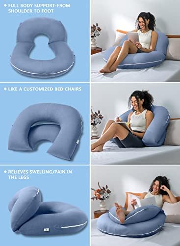 INSEN Reading Pillow, Back Pillow for Sitting in Bed and Couch, Gaming Pillow for Adults, Sit Up Support for Bed - Image 4