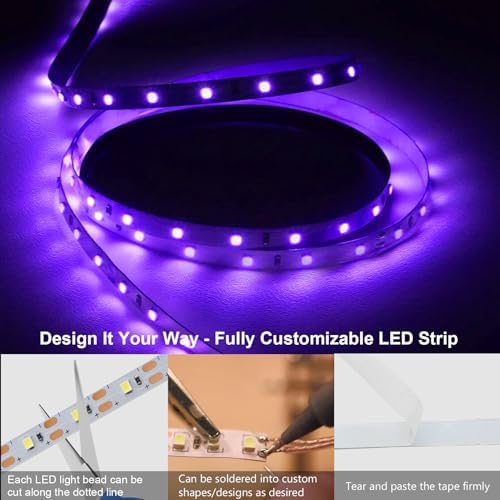 echosari Strip Lights USB 9.8Ft 180 LED Strip Lights Cuttable Each 2835 SMD - Image 3