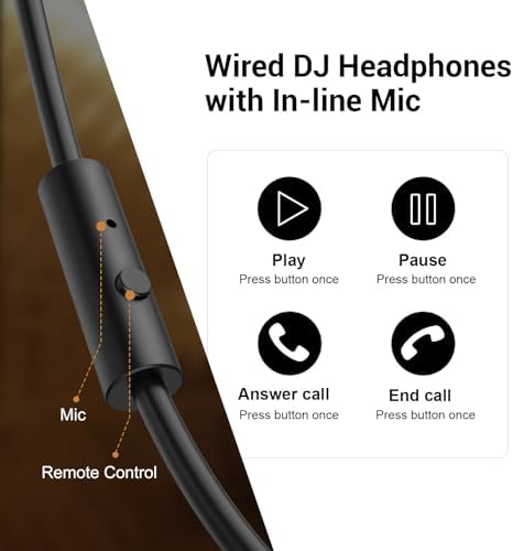 OneOdio Wired DJ Hi-Res Over-Ear Headphones for PC, Keyboard Guitar - Red - Image 2
