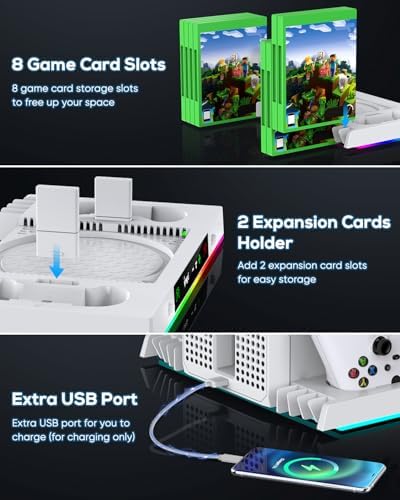 Upgraded RGB Cooling Fan Charging Station for Xbox Series X Accessories - Image 7