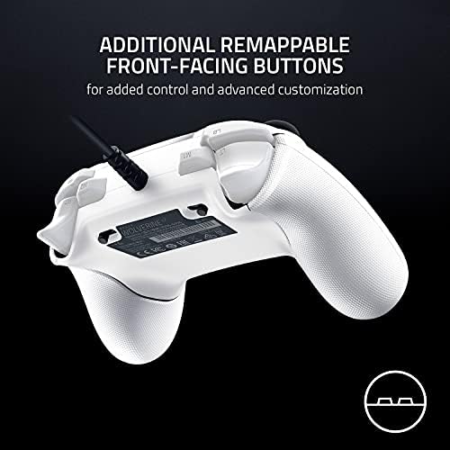 Razer Wolverine V2 Wired Gaming Controller for Xbox Series X|S, Xbox One, PC: Remappable Front-Facing Buttons - Mecha-Tactile Action Buttons and D-Pad - Trigger Stop-Switches - White - Image 3