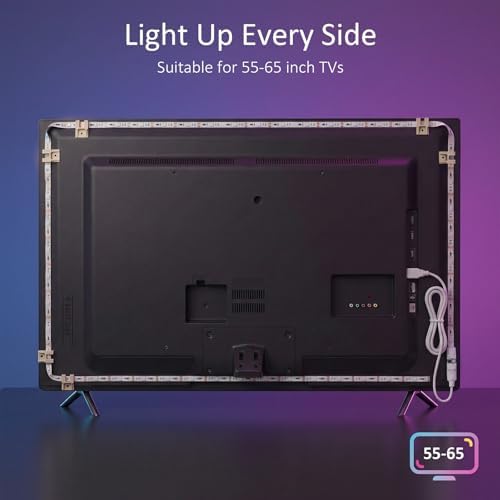 BASON LIGHTING TV Backlight, Music Sync Bluetooth LED TV Lights for 55-65" - Image 6