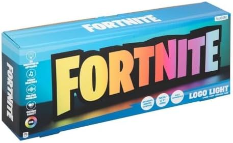 Paladone Fortnite RGB Colour-Changing Logo Light – Officially Licensed Gaming Lamp with Remote Control, Wall or Desk Display, USB Powered Décor for Gamers - Image 5