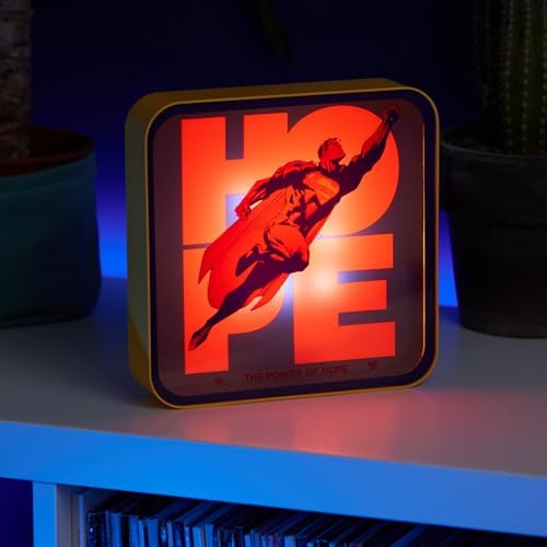 Numskull Official Superman 2025 Acrylic Logo Desk Lamp Wall Light for Bedroom, Office, Home, Study, Work - for Fans of Collectible DC Comics Merchandise - Image 6