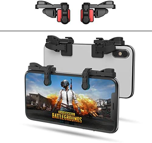【1 Pair】 Z108 Mobile Gaming Controller Compatible with PUBG Mobile/Fortnitee Mobile/Call of Duty Mobile, Sensitive Shoot and Aim Trigger L1R1 Compatible with Android & iPhone by IFYOO