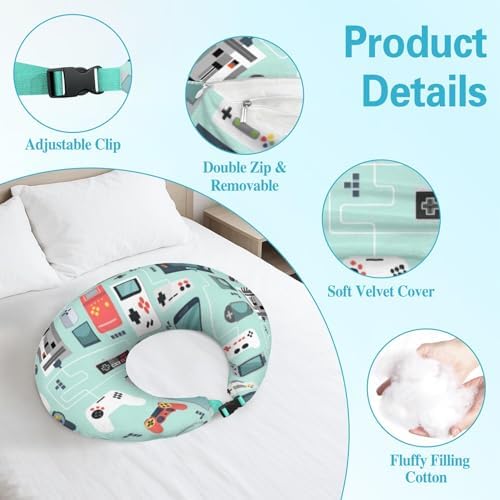 Queen Hero Lap Pillow for Reading & Gaming Lap Desk Pillows for Crocheting & Crafting with Elbow & Arm Support Cushion for Ergonomic Use on Bed and Couch - Image 4