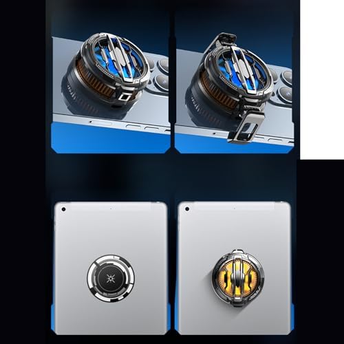 Black Phone Cooling Fan – Magnetic with Fast Heat Dissipation | Portable Smartphone Cooler for gamings Video Calls Vlogging Live Broadcasting Outdoor Use Streaming Entertainment - Image 4