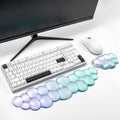 Gel Keyboard and Mouse Wrist Rest Set,Cloud Wrist Pad for Computer Keyboard | Wrist support for Keyboard 60%/68%/75%,Cloud Wrist Rest,Keyboard Cushion, Comfort & Support for Typing and Gaming by Sumgsn