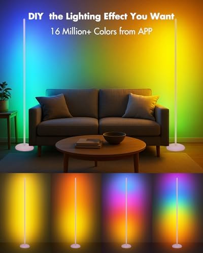 LED Corner Lamp, Smart RGB Floor Lamp for Living Room, Bedroom - Image 2