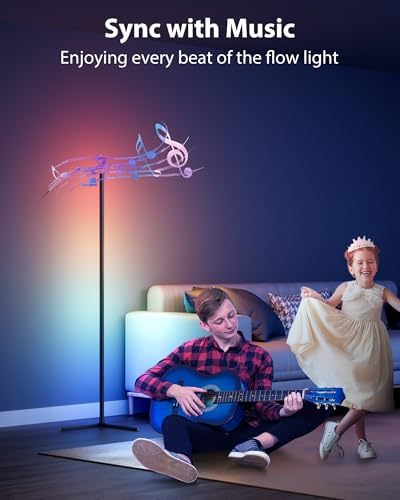 LED Corner Floor Lamp 2 Pack, 65" Tall Smart RGB Floor Lamp with APP and Remote Control, Ambient Lighting Color Changing Standing Lamps with Music Sync and Timing for Living Room, Bedroom, Gaming Room - Image 6