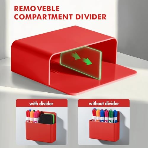 BEYGORM Plastic Magnetic Pen Holder, Powerful Magnet, 2 Pack - Image 4