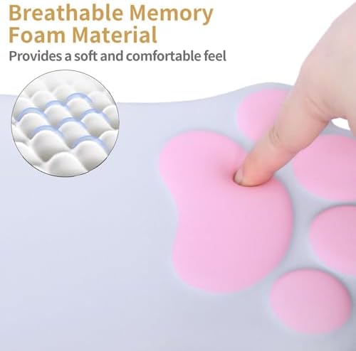 L-SPOUTTO Ergonomic Mouse Pad with Wrist Rest,Cute Mouse Pad Wrist Support - Image 3