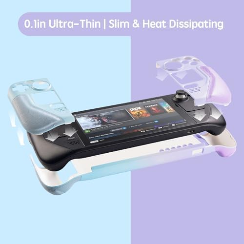 UYIYE Kickstand Case for Steam Deck OLED & LCD - Blue Purple Gradient Cover - Image 4