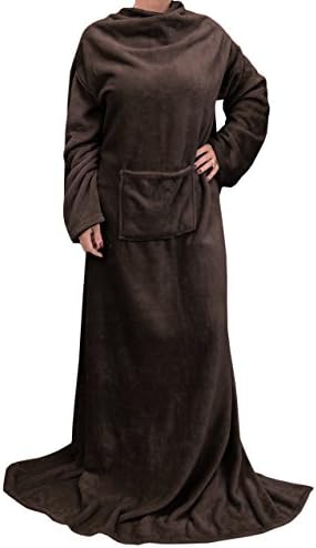 Catalonia Wearable Blanket with Sleeves for Women & Men, Fleece Wrap Throw - Image 6