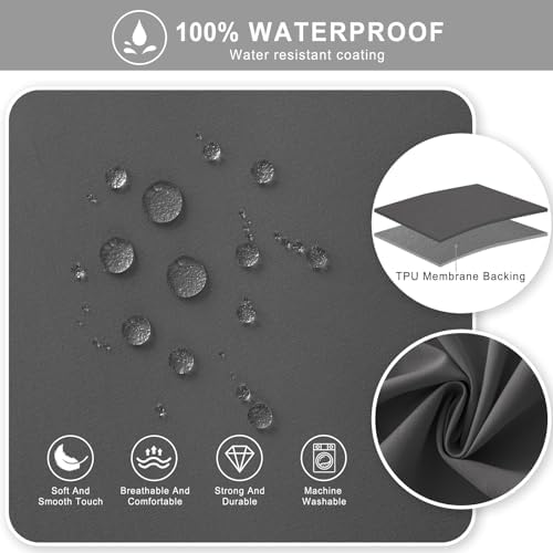 Gaming Chair Cover Waterproof Cat Proof, Stretchable Comfortable Cover for Gaming Chair with Armrest Covers Breathable Anti Scratch Protector for Big and Tall Reclining Game Chairs - Light Gray - Image 4
