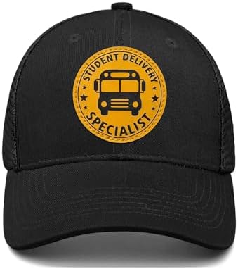 Hat for Men Women, Baseball Cap Gifts for Men Women, Adjustable Cotton Leather Patch Trucker Baseball Cap by Unknown