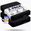 Extra Thick Stadium Seat Cushion - Bleacher Seat Cushion, Stadium Cushion | Waterproof, 2.8" Bleacher Cushions for Adults, Lightweight Stadium Seat Pad, 2-Pack Black Portable Seat Cushion with Handle by Unknown