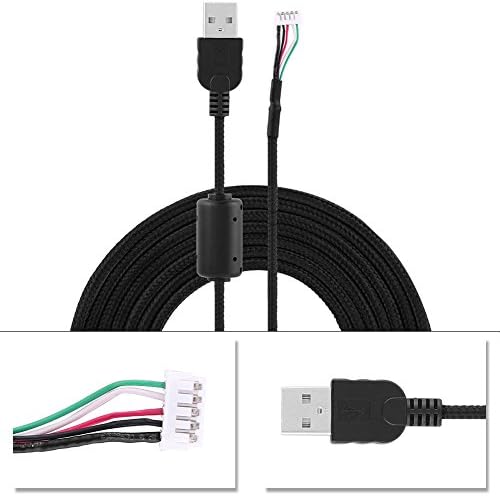 Cable Mouse Cable Paracord Replacement 12 x 7 x 2 m USB Mouse Line Wire Cable Replacement Repair Accessories G500s Game Mouse - Image 5