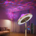 DUSKTEC 3-in-1 Floor Lamp, RGB Aurora & Galaxy Star Projector, 69", Gold by DUSKTEC