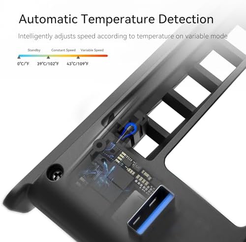 KIWIHOME Cooling Fan for PS5 Slim, Larger 3-Fan with Auto Speed USB3.0 - Image 5