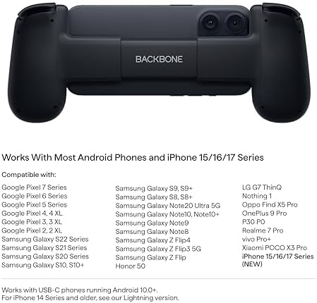 BACKBONE One Mobile Gaming Controller, USB-C, 2nd Gen | For Android & iPhone 15/16/17, 2nd Gen, Play Xbox, Fortnite, Call of Duty, & More - Image 6