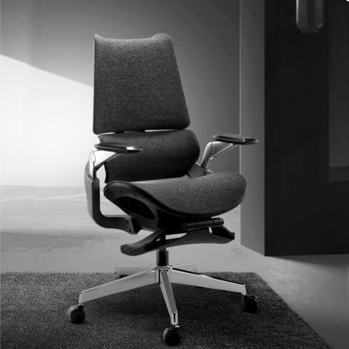 MASTERY MART 28 Inch Office Chair Base, Heavy Duty 2400 Lbs, Reinforced Metal Desk Chair Replacement, Universal Gas Cylinder Hole Caster Socket, Silver - Image 2