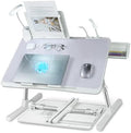 iXTRA Adjustable Laptop Lap Desk with Cooling Fan USB Light for Adults 56x32cm,Grey by IXTRA