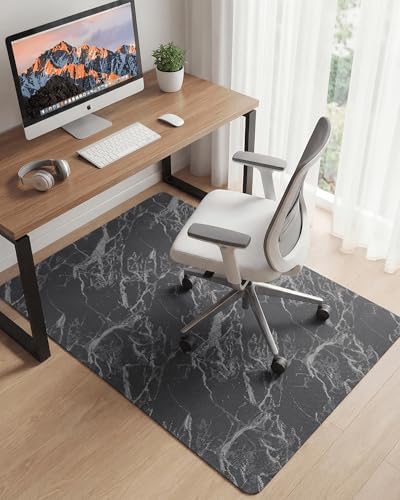 Carvapet 36x48 Office Chair Mat for Carpet Hardwood Floor Protector Rug | Non Slip Silent Chair Mat Perfect for Executive Office Desk or Computer Gaming Chair Cushion, Marble Pattern Textured - Image 6
