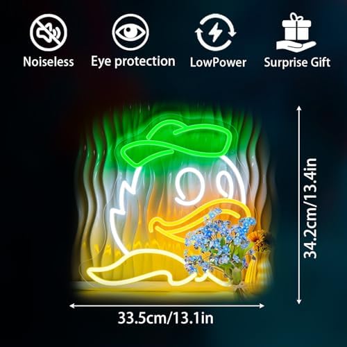 Duck Neon Signs for Wall Decor, Led Sign Neon Light up Signs - Image 3