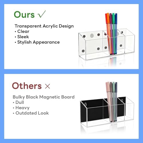 Magnetic Dry Erase Marker Holder for Whiteboard & Fridge & Locker - Image 3