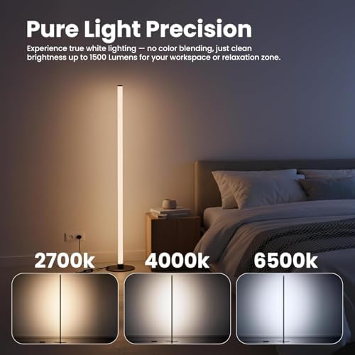 Smart Corner Floor Lamp with App & Remote Control, Music Sync LED Ambient Light,16 Million DIY Colors,1500 Lumens 80+ Scenes, Color Changing Standing Lamp for Living Room, Bedroom - Image 5