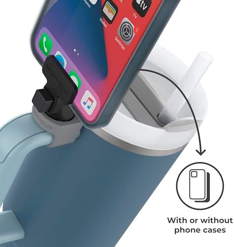 HydraClip Phone Attachment - Watch, Carry, Record, & Stay Organized, Use as Phone Stand or Tripod, Hands Free Detachable, Stanley Cup Accessories, Spring Loaded Secure Grip (Black) - Image 6