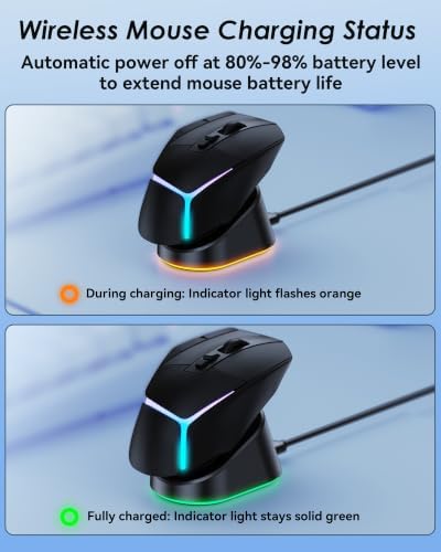 Charging Dock for Logitech G502/G502X/G502X Plus Lightspeed, G Pro X Superlight 2 DEX/Superlight 2/1, G703,G903,G403 Lightspeed and G PRO Computer Mice, Wireless Mice Charging Dock with RGB Light - Image 6