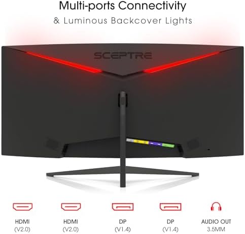 Sceptre Prime Curved 30-inch Gaming Monitor 200+Hz FreeSync Build-in Speakers 2560 x 1080p HDMI DP Machine Black 2026 (C305B-200UN Series) - Image 4