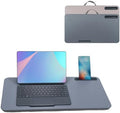 Portable Laptop Desk Fits Up to 16“ Laptops, with Tablet Slot, Built-in Cushion, Great for Home & Office,Lap Desk for Laptop,Lap Desk with Cushion (Dark Grey, Large) by YUELAKE
