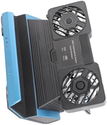GOWENIC RGB Docking Station for USB C 4K 9 in 1 Handheld Gaming Console Dock with Gigabit Ethernet, Dual Cooling Fan by GOWENIC