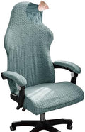 FORCHEER Green Gaming Chair Covers with Armrest Covers Stretch Jacquard Computer Game Chair Slipcover 4 Pieces Cat Scratch Proof Washable by FORCHEER