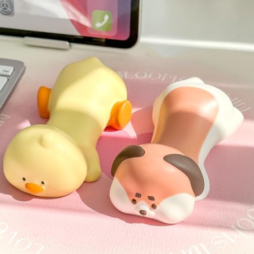 Cityhermit Upgrade Ergonomic Memory Foam Wrist Rest Support for Mouse Computer Arm Rest for Desk Cute Animals Wrist Pad Office Supplies Slow Rising PU Wrist Pad (Dog) - Image 6