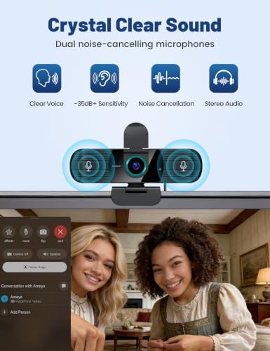 Pro HD 1080p/30fps Webcam with Tripod, External USB Camera for PC/Laptop - Image 5